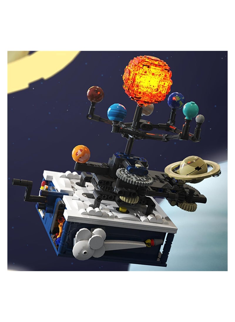 Solar System Model Kit for Kids, 775-Piece Creative Building Toy for Astronomy Learning, Educational Science Experiment Gift for Ages 8-14 and Up, Fun Learning Kits for Young Explorers.