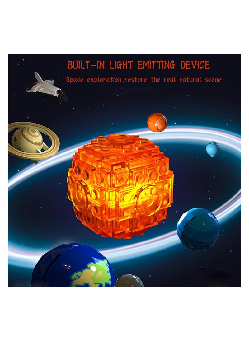 Solar System Model Kit for Kids, 775-Piece Creative Building Toy for Astronomy Learning, Educational Science Experiment Gift for Ages 8-14 and Up, Fun Learning Kits for Young Explorers.