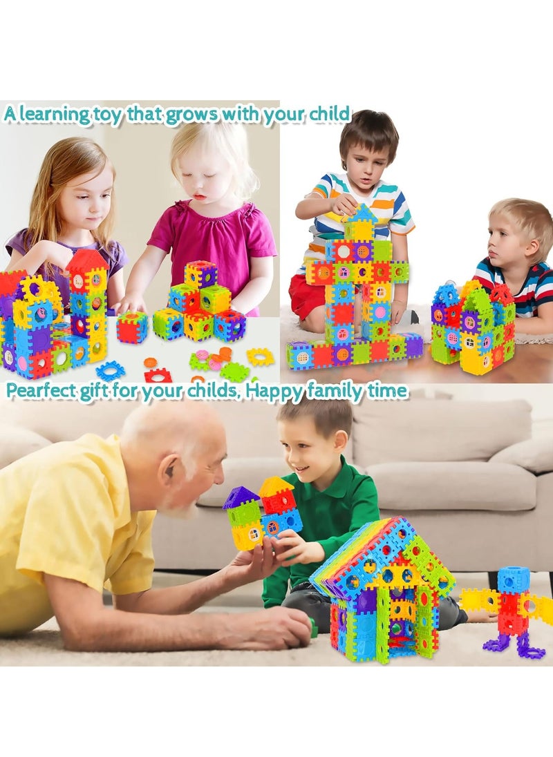 Children's building block set, building block house (350 pieces)