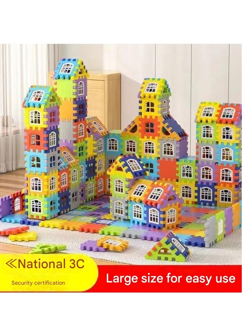 Children's building block set, building block house (350 pieces)