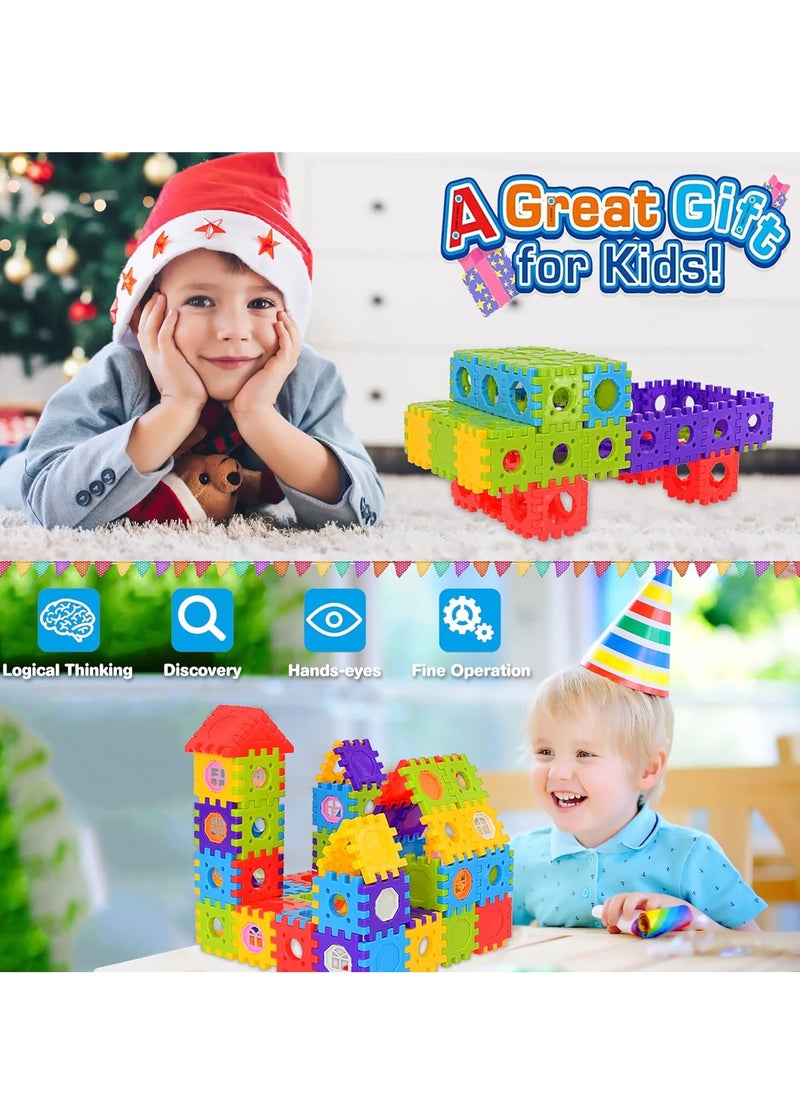 Children's building block set, building block house (350 pieces)