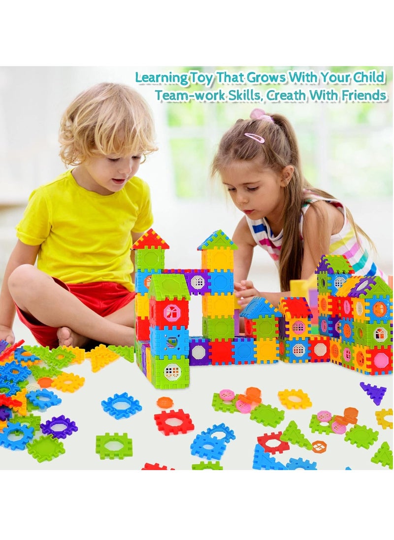 Children's building block set, building block house (350 pieces)