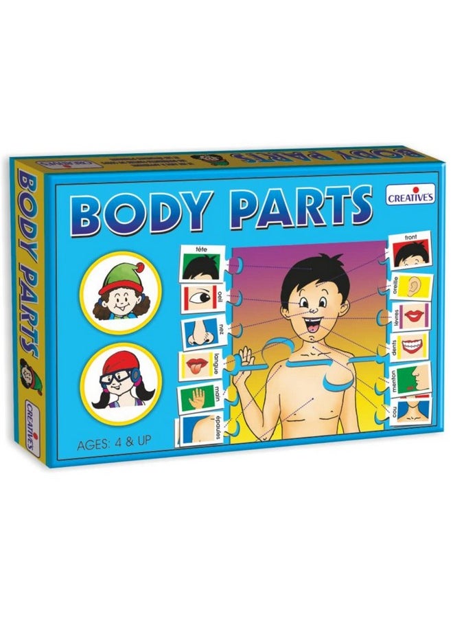 Creative Educational Aids P. Ltd.-Cre0690 Body Parts Puzzle (Multi-Color), Kid