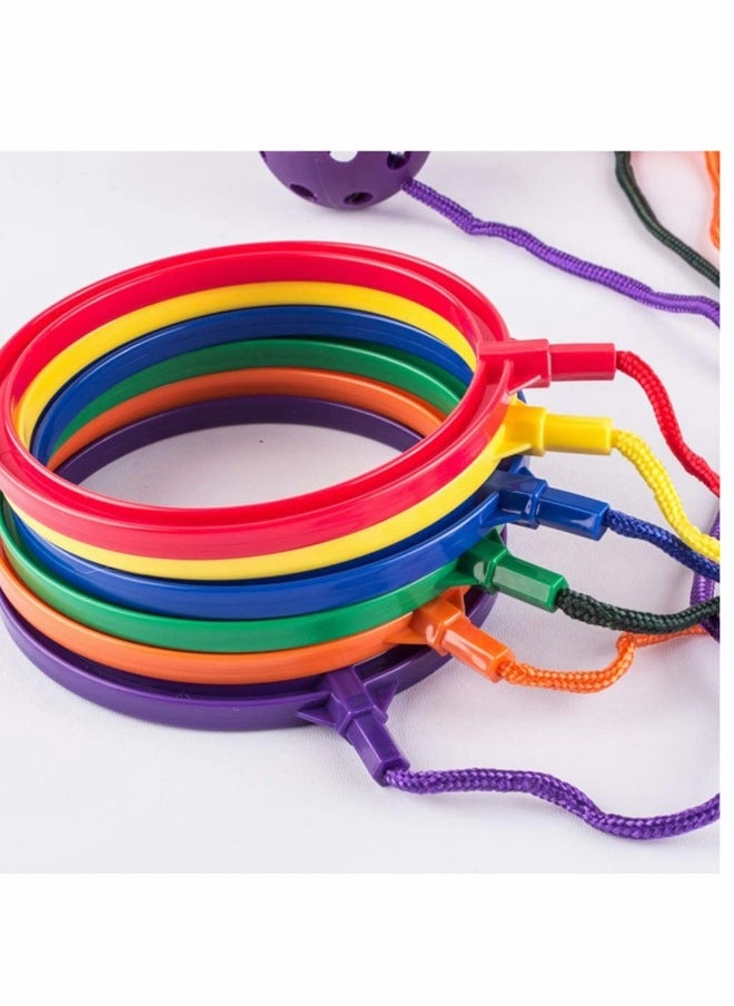 6pcs Kids Swing Ball Set Jumping Fun Ankle Ball Fitness Game for Boys Girls Perfect for Parties and Activities
