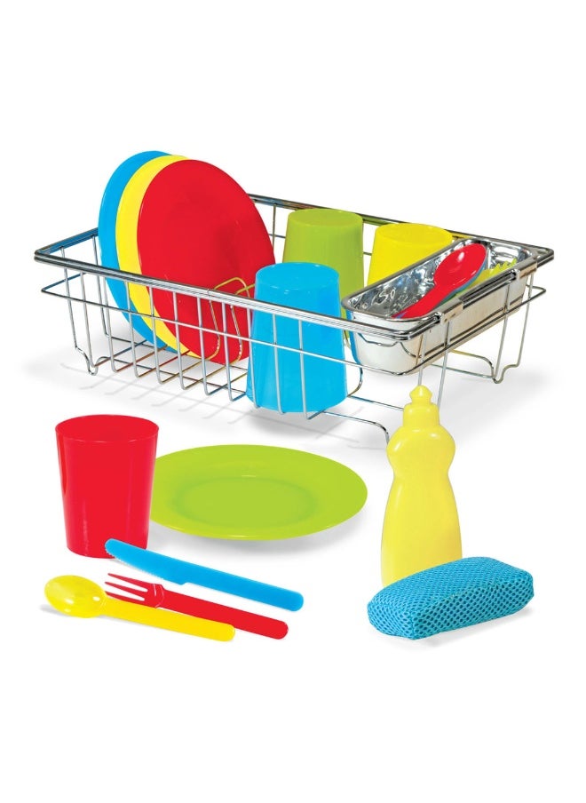 Melissa & Doug Let's Play! House Wash & Dry Dish Set