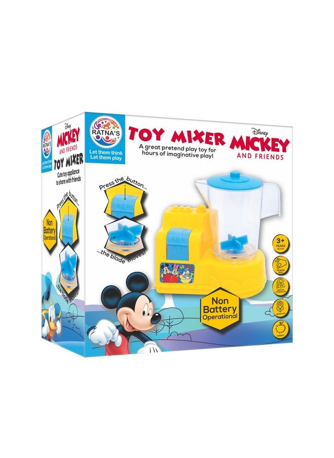 Ratna's Disney Mickey & Friends Themed Toy Mixer | Real Operating Plastic Kitchen Toy Mixer for Kids