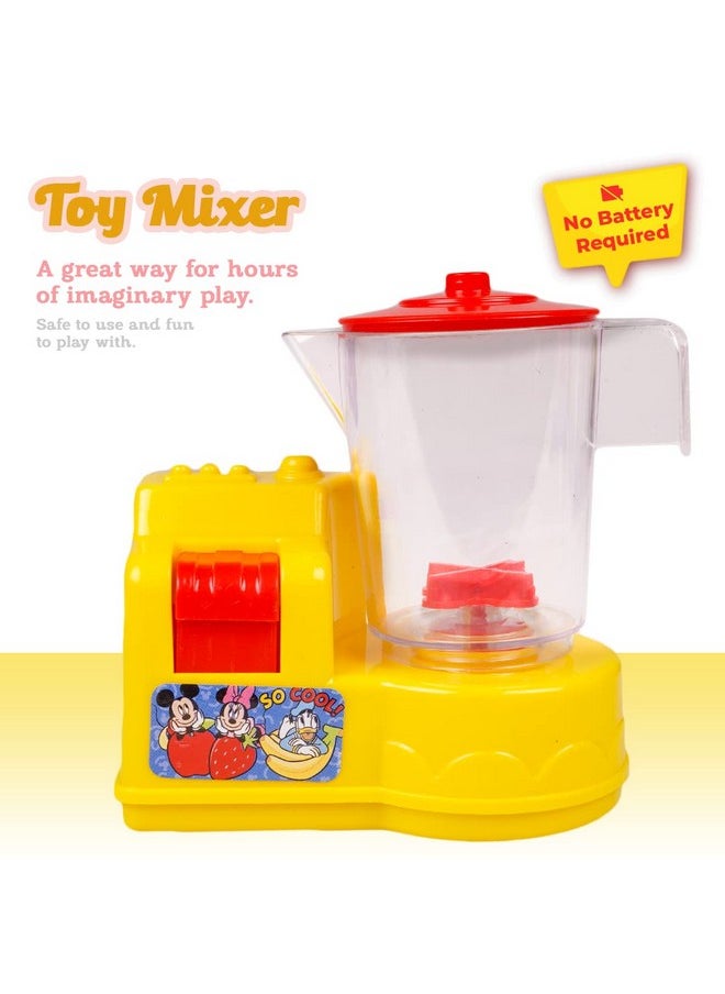 Ratna's Disney Mickey & Friends Themed Toy Mixer | Real Operating Plastic Kitchen Toy Mixer for Kids