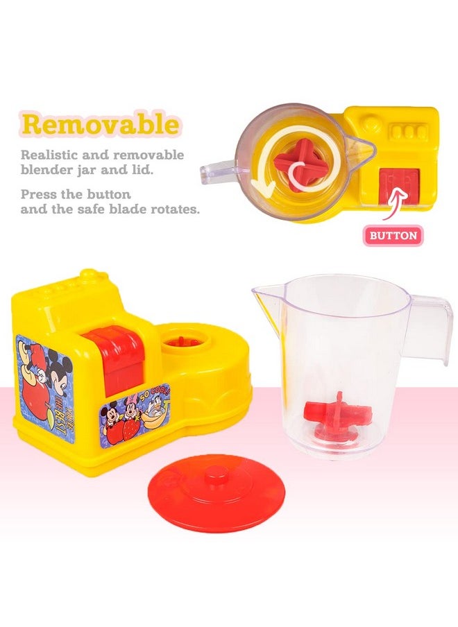 Ratna's Disney Mickey & Friends Themed Toy Mixer | Real Operating Plastic Kitchen Toy Mixer for Kids