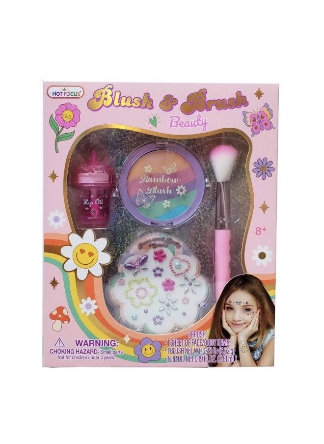 Hot Focus Blush and Brush Beauty Kit