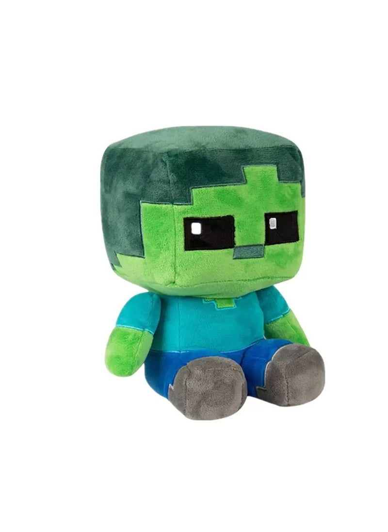 26cm Zombie man plush toy Zombified lin minecraft plush doll cartoon character toys for children gift