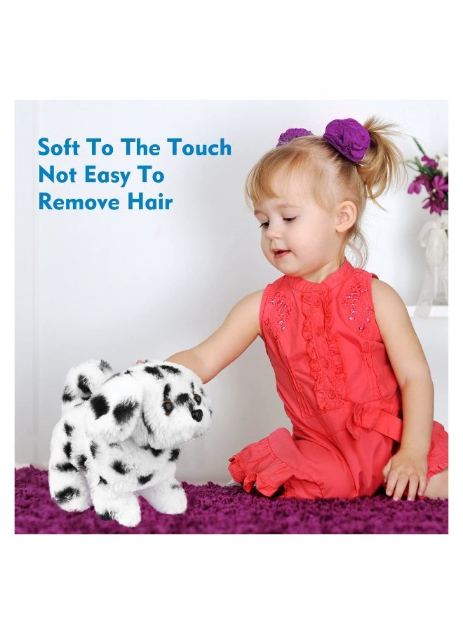 Plush Interactive Toy, Electronic Pet, Plush Golden Retriever Toy Puppy Electronic Interactive Pet Dog, Can Walking, Barking, Tail Wagging, Stretching, Companion Animal for Kids (Dalmatians)