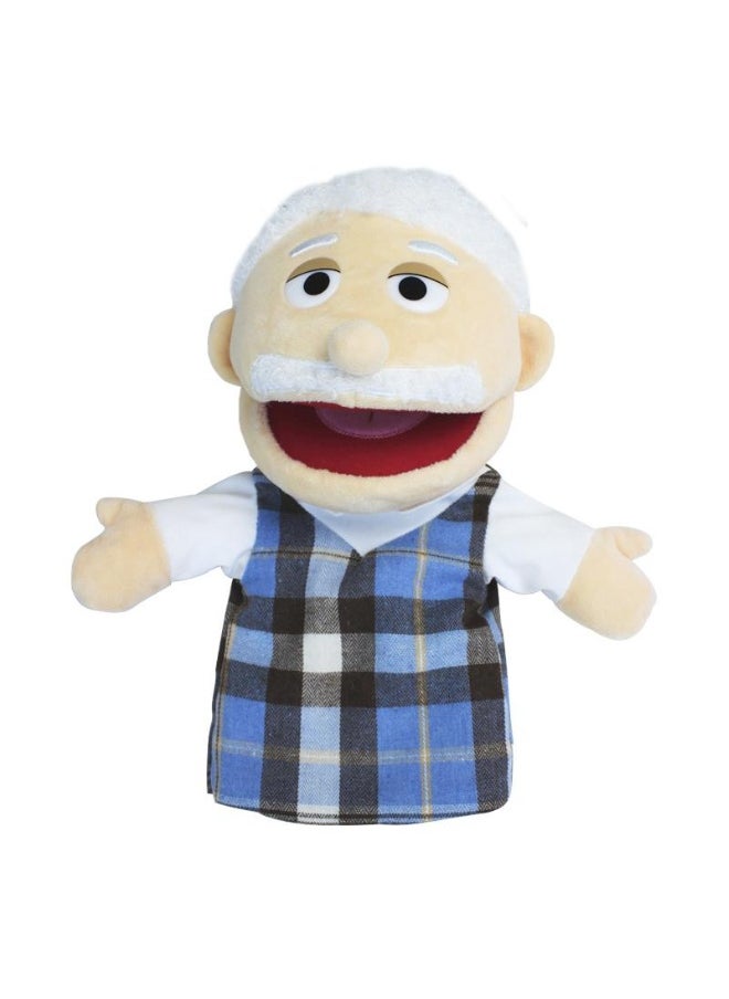 1 Pcs Children's Puzzle Plush Toy Doll Kindergarten Storytelling Hand Puppet Grandpa 30cm