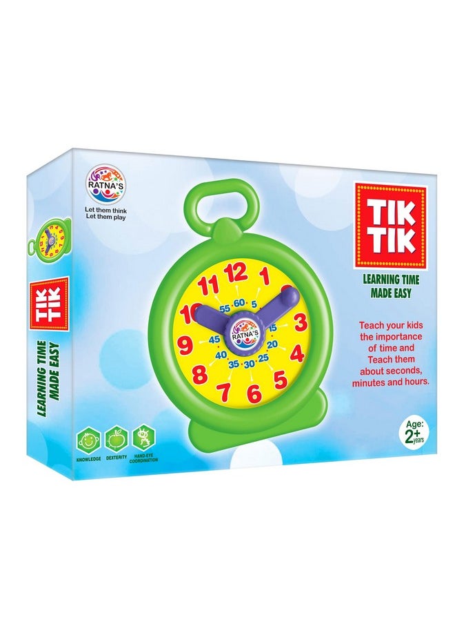 Tik Clock For Kids. Teach Your Kid Timing, Let Them Learn Seconds, Minutes And Hours,Multicolor