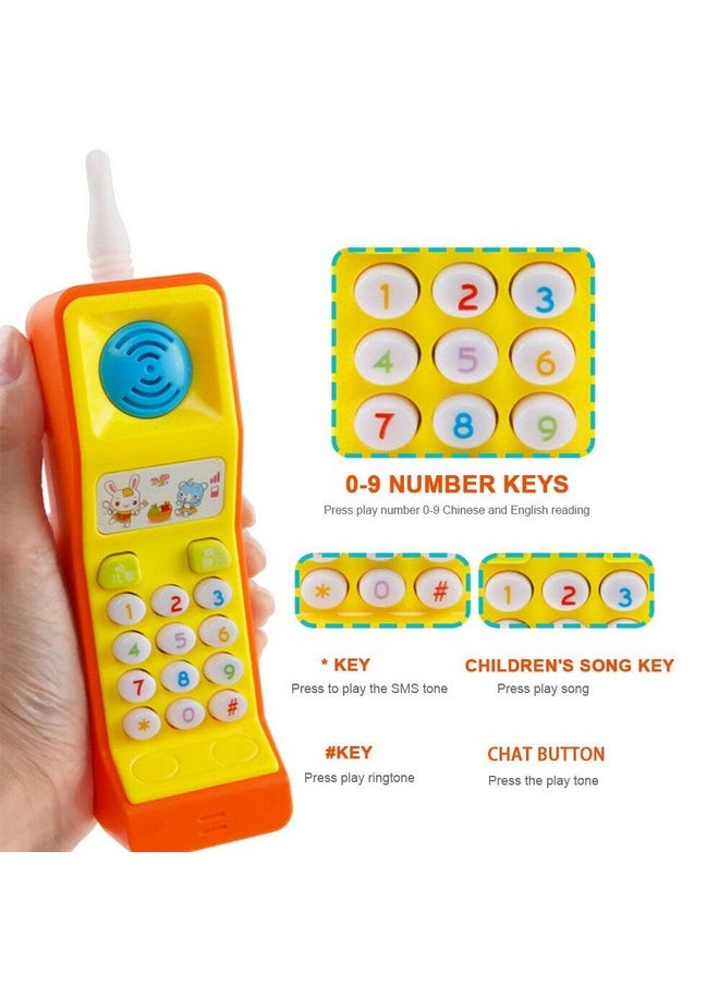 Light And Sound Cordless Musical Phone Toy For Kids