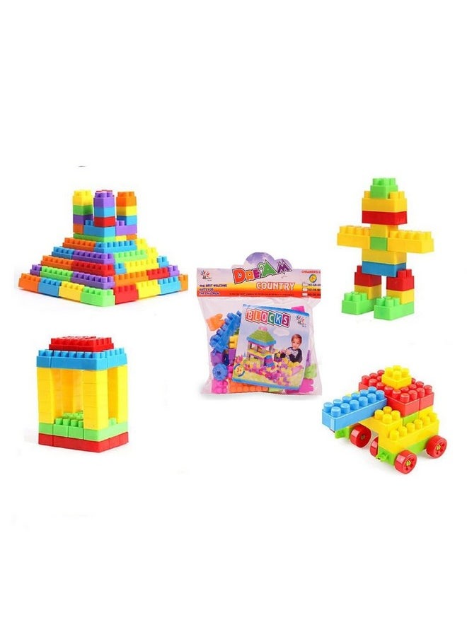 Storio DIY Puzzle Building Blocks Game Toys for Kids Educational Blocks Learning Puzzle Learning Toy for Kids (45+ Pcs),Multicolor