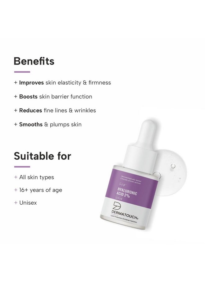 Hyaluronic Acid 2% Serum For Intense Hydration Glowing Skin Specially For Dry Skin For Both Men & Women 18Ml