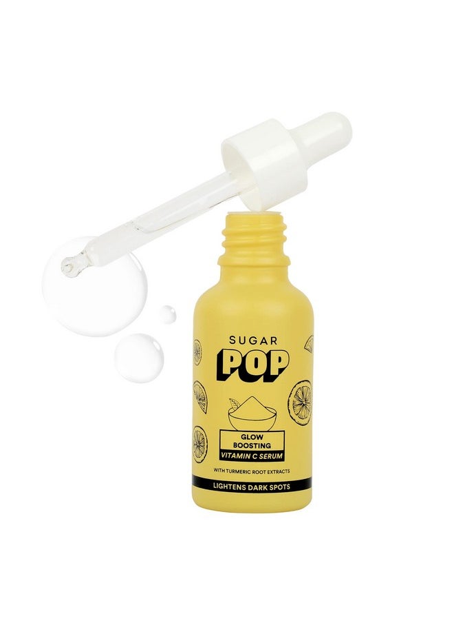 Glow Boosting Vitamin C Serum - Infused With Glycolic Acid & Turmeric Root Extracts To Keep Skin Soft & Bright L Non-Greasy & Lightweight L Removes Tan | Fades Spots L Face Serum For Women