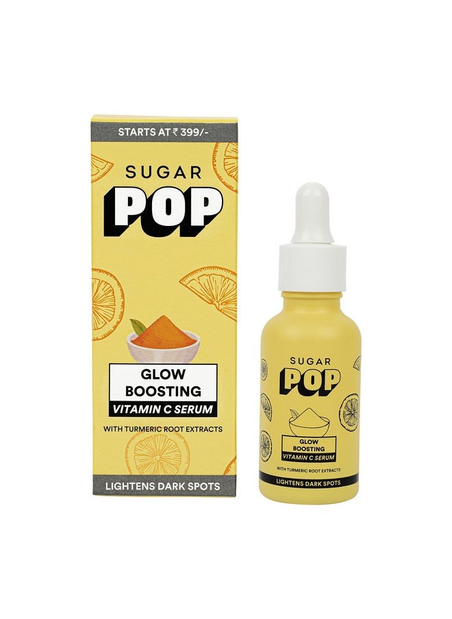 Glow Boosting Vitamin C Serum - Infused With Glycolic Acid & Turmeric Root Extracts To Keep Skin Soft & Bright L Non-Greasy & Lightweight L Removes Tan | Fades Spots L Face Serum For Women
