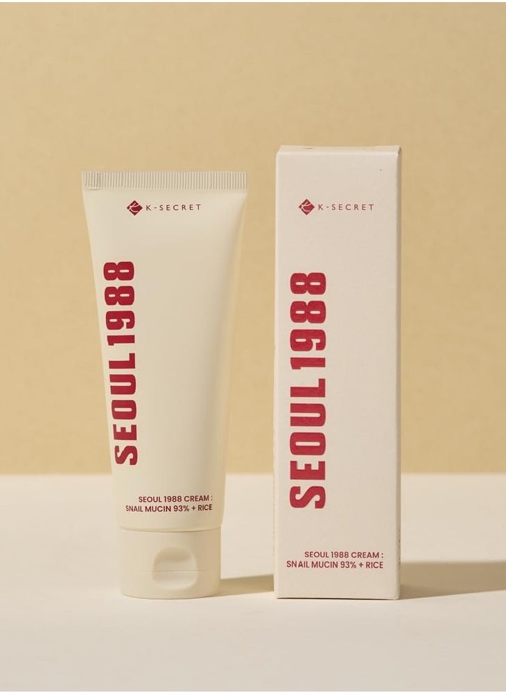 K-SECRET SEOUL 1988 Cream : Snail Mucin 93% + Rice