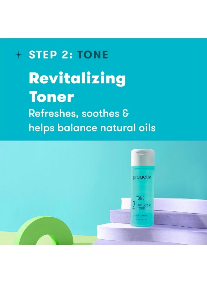 Proactiv 3 Step Acne Treatment - Benzoyl Peroxide Face Wash, Repairing Acne Spot Treatment for Face And Body, Exfoliating Toner - 60 Day Complete Acne Skin Care Kit