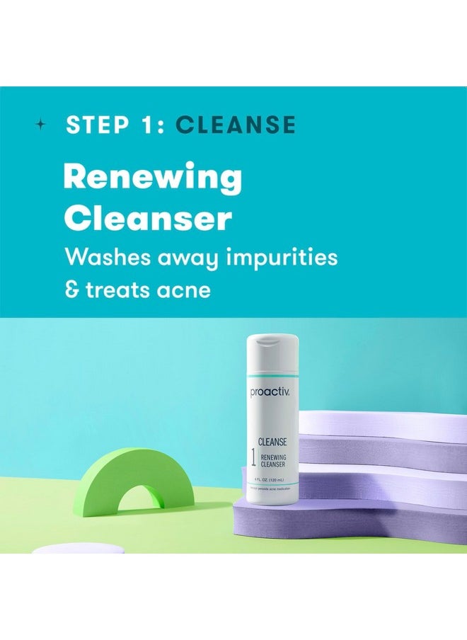 Proactiv 3 Step Acne Treatment - Benzoyl Peroxide Face Wash, Repairing Acne Spot Treatment for Face And Body, Exfoliating Toner - 60 Day Complete Acne Skin Care Kit