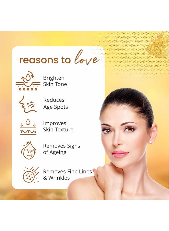 Gold Radiance Anti Ageing & Brightening Face Serum For Golden Glow Naturally Natural & Ayurvedic Formula Chemical Free Cruelty Free Suitable For All Skin Types 50 Ml Pack Of 3
