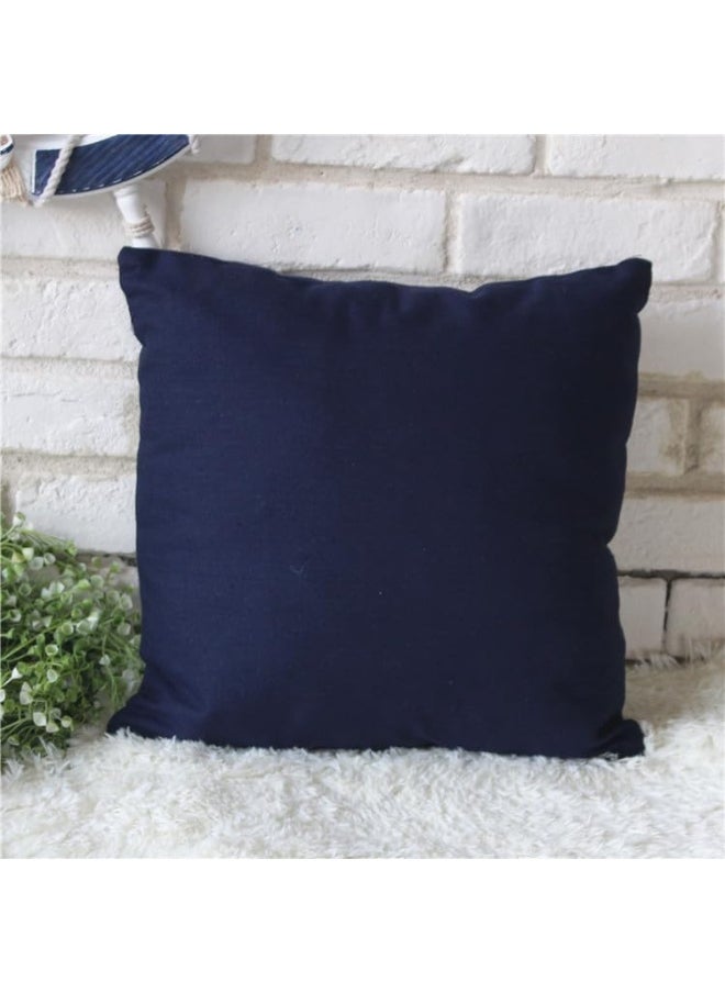 Fish Shaped Cotton and Linen Pillow Nautical Theme Cushions Lifebuoy Sailboat, Anchor, Rope Heart, Pentagram Mediterranean Style Nursery Stuffed Animal Pillow Coastal Throw Pillows (Square Anchor 2)