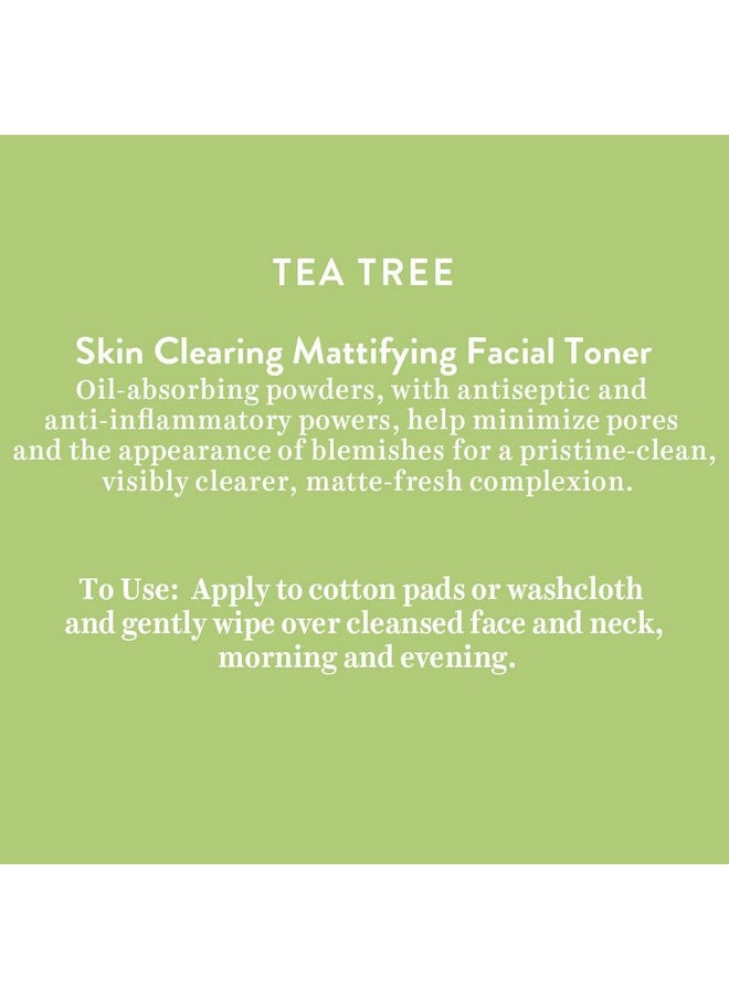 Tea Tree Skin Clearing Mattifying Facial Toner For Normal To Oily Skin Face Toner, 120Ml | Treats Acne & Pimples, Tightens Pores, Pack Of 1