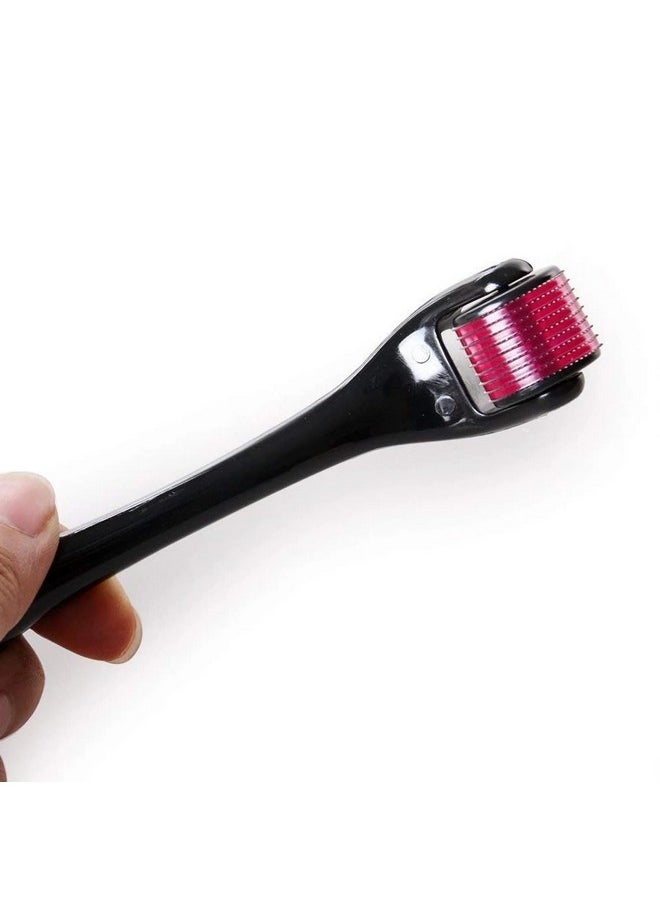 Fantraa Derma Roller With Free Disinfectant | 540 Micro 0.5mm Titanium Alloy Needles | Reduces Hair Fall & Stimulates & Activates Hair Follicles | Easy to use | Safe and Effective