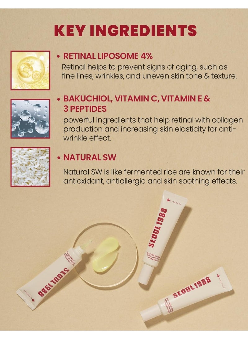 SEOUL 1988 Eye Cream : Retinal Liposome 4% + Fermented Bean