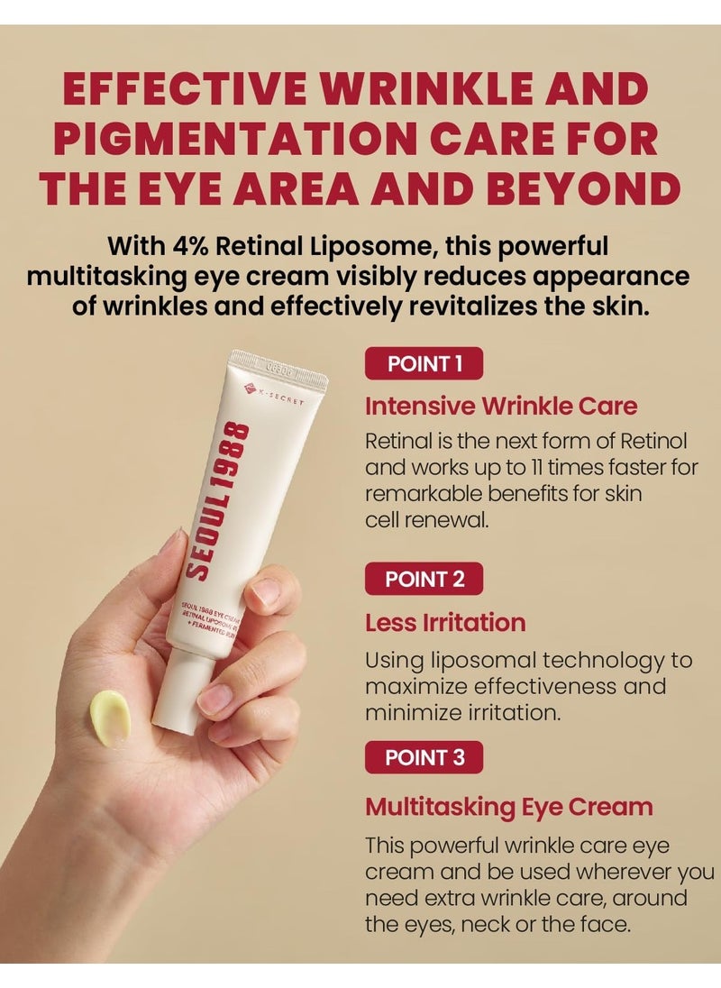 SEOUL 1988 Eye Cream : Retinal Liposome 4% + Fermented Bean