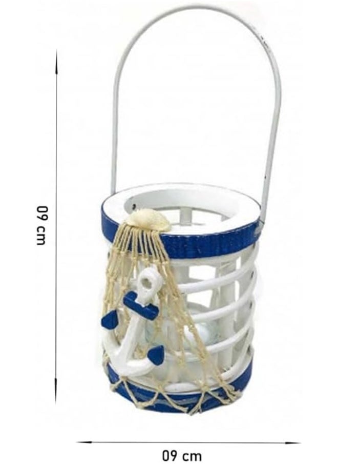 FAB D'COR Nautical Tealight Candle Holder, Sea Tealight Holder Center Glass (1 pcs) 4 Design