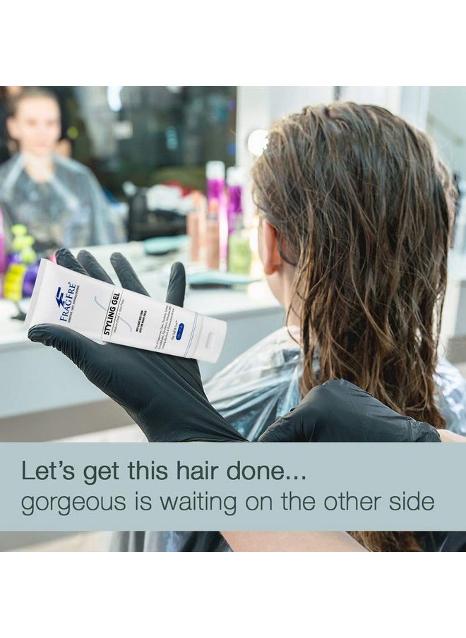 FRAGFRE Styling Gel Fragrance Free 8 oz Medium Hold - Hair Styling Gel for Sensitive Skin - Hypoallergenic Parabens Free - Gluten Free Vegan Cruelty Free - for Men Women and Children