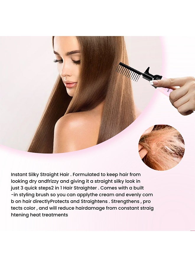 3-Second Treatment for Smooth, Nourishing Hair - (150ml) 2023 New Straightening Cream with Comb, Effective in Just 3 Seconds for Dry Hair