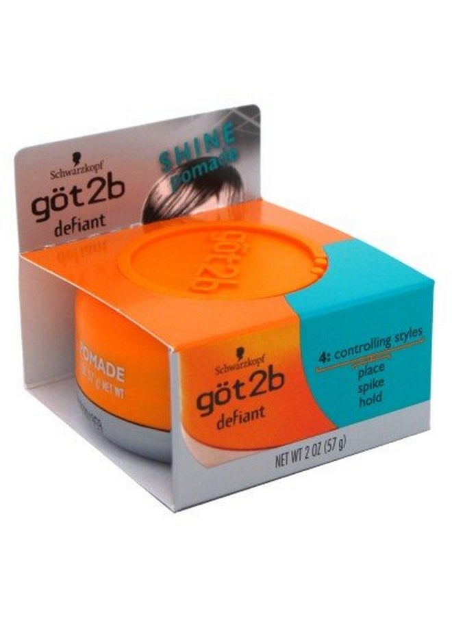 Got 2B Defiant Shine Pomade 2 Ounce (Pack of 6)