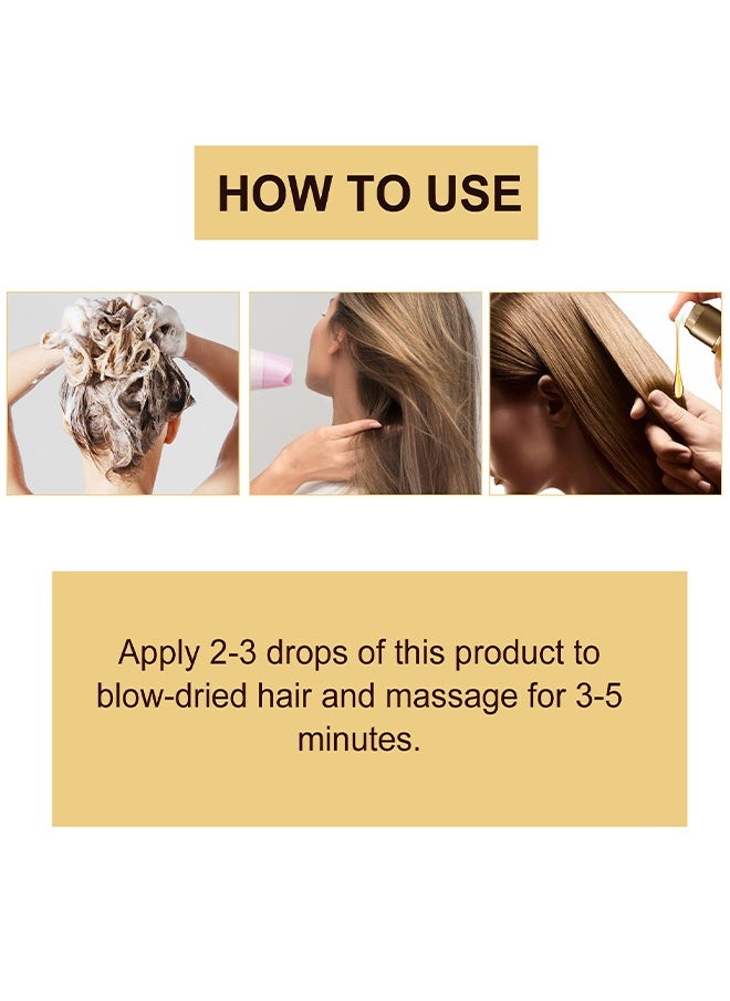 Collagen Hair Oil - For Dry Damaged Hair,Collagen Hair Care Essential Oil Repair split ends, Improve Hair quality, Moisturize and Smooth Hair Essence,50ml