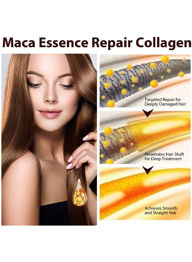 Collagen Hair Oil - For Dry Damaged Hair,Collagen Hair Care Essential Oil Repair split ends, Improve Hair quality, Moisturize and Smooth Hair Essence,50ml