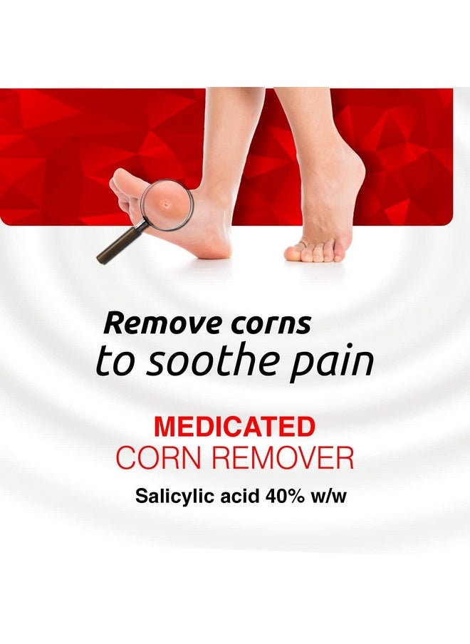 Cornex Corn Caps 40 Strips Medicated Plaster Bandage Skin Friendly Cap Soothing Effect Helps For Fast Effective And Easy To Deep Foot Corn Remover