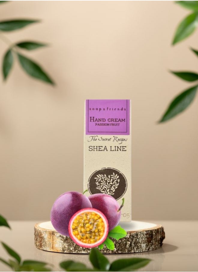 Soap&Friends Passionfruit Hand Cream 80ml – Tropical Moisturizer with 20% Organic Shea Butter – Natural, Cruelty-Free Hand Cream