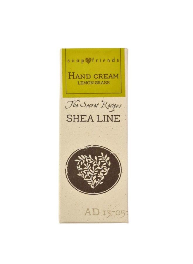 Soap&Friends Lemongrass Hand Cream 80ml – Invigorating Moisturizer with 20% Organic Shea Butter – Natural, Organic & Cruelty-Free