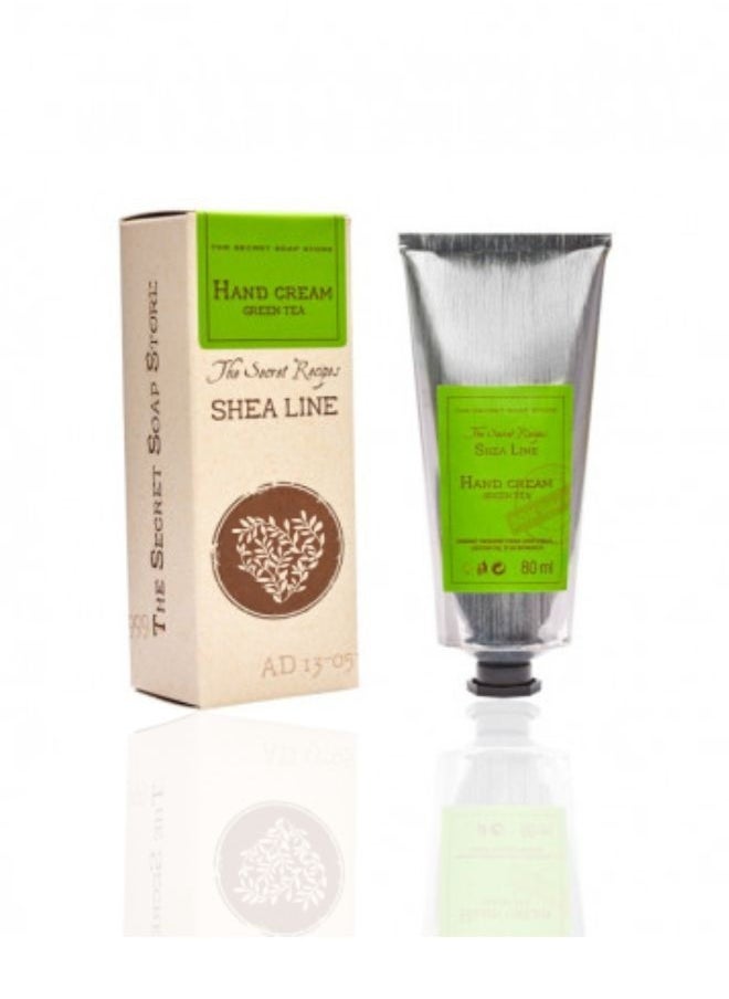 Soap&Friends Green Tea Hand Cream 80ml – Antioxidant-Rich Moisturizer with 20% Organic Shea Butter – Skin Protection, Natural & Cruelty-Free Formula