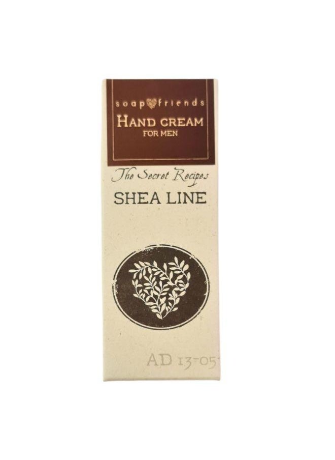 Soap&Friends Men’s Hand Cream 80ml – Gentle Moisturizer with 20% Organic Shea Butter – Masculine Care for Dry Hands, Natural & Cruelty-Free