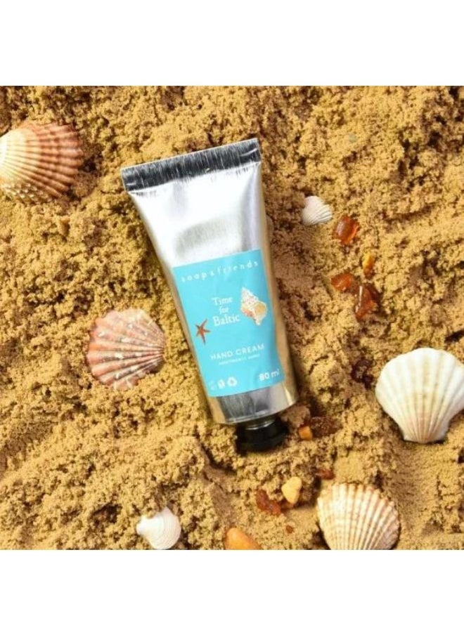 Soap&Friends Time for Baltic Hand Cream 80ml – Luxurious Shea Butter Moisturizer for Soft Hands – Natural, Cruelty-Free & Hydrating Skincare