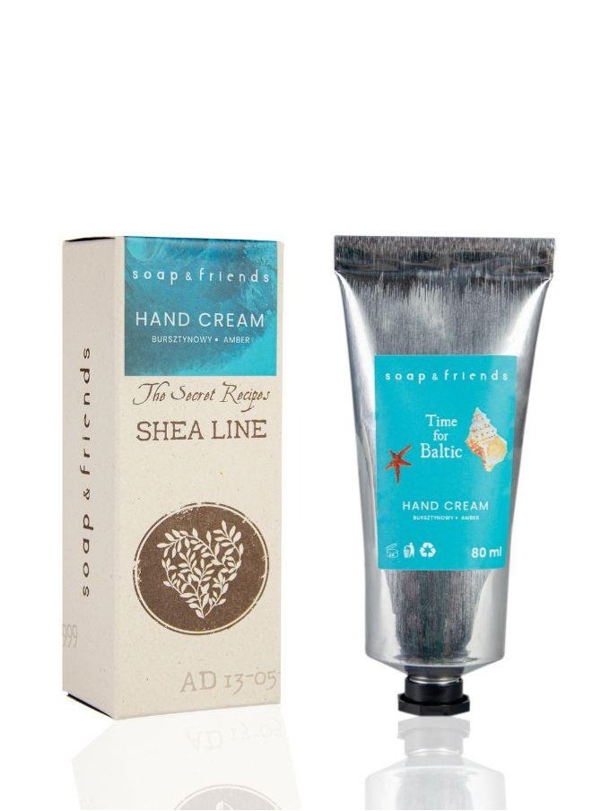 Soap&Friends Time for Baltic Hand Cream 80ml – Luxurious Shea Butter Moisturizer for Soft Hands – Natural, Cruelty-Free & Hydrating Skincare