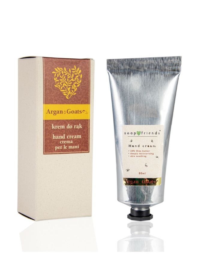 Soap&Friends Argan & Goat Milk Hand Cream 80ml – Nourishing Shea Butter Moisturizer for Dry Hands – Natural, Organic & Cruelty-Free Skincare