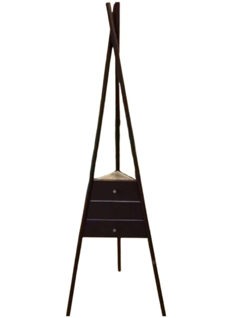 Bakhoor Burner Stand 175cm, Incense Holder with Cloth Hooks & Steam Holes for Clothes, Tall Hanging Stand for Efficient Aroma Infusion, Elegant & Sturdy Design for Home & Boutique Use (Black)