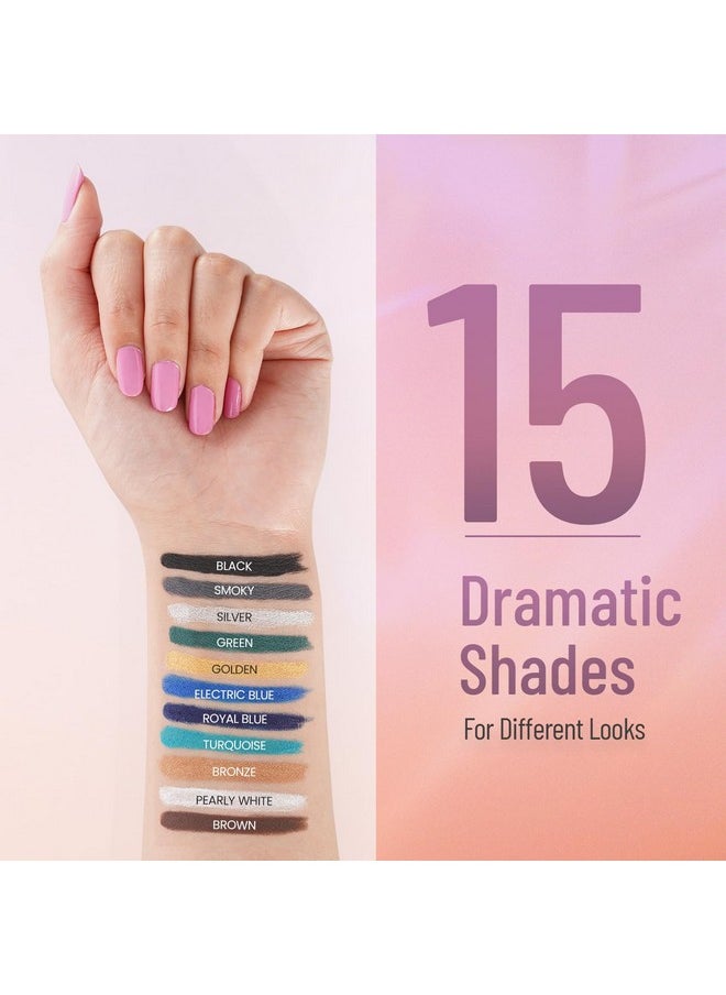 Swiss Beauty Intensegel Kajal Eyeliner, Eye Makeup, Turquoise, 1.2G