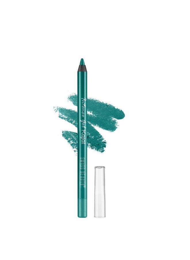 Swiss Beauty Intensegel Kajal Eyeliner, Eye Makeup, Turquoise, 1.2G
