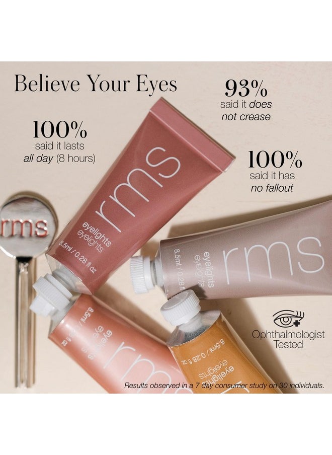 RMS Beauty Eyelights Cream Eyeshadow - Metallic Eyeshadow, Clean Eyeshadow Makeup, GMP Certified Cruelty Free Makeup, Clean Beauty Eye Shadow