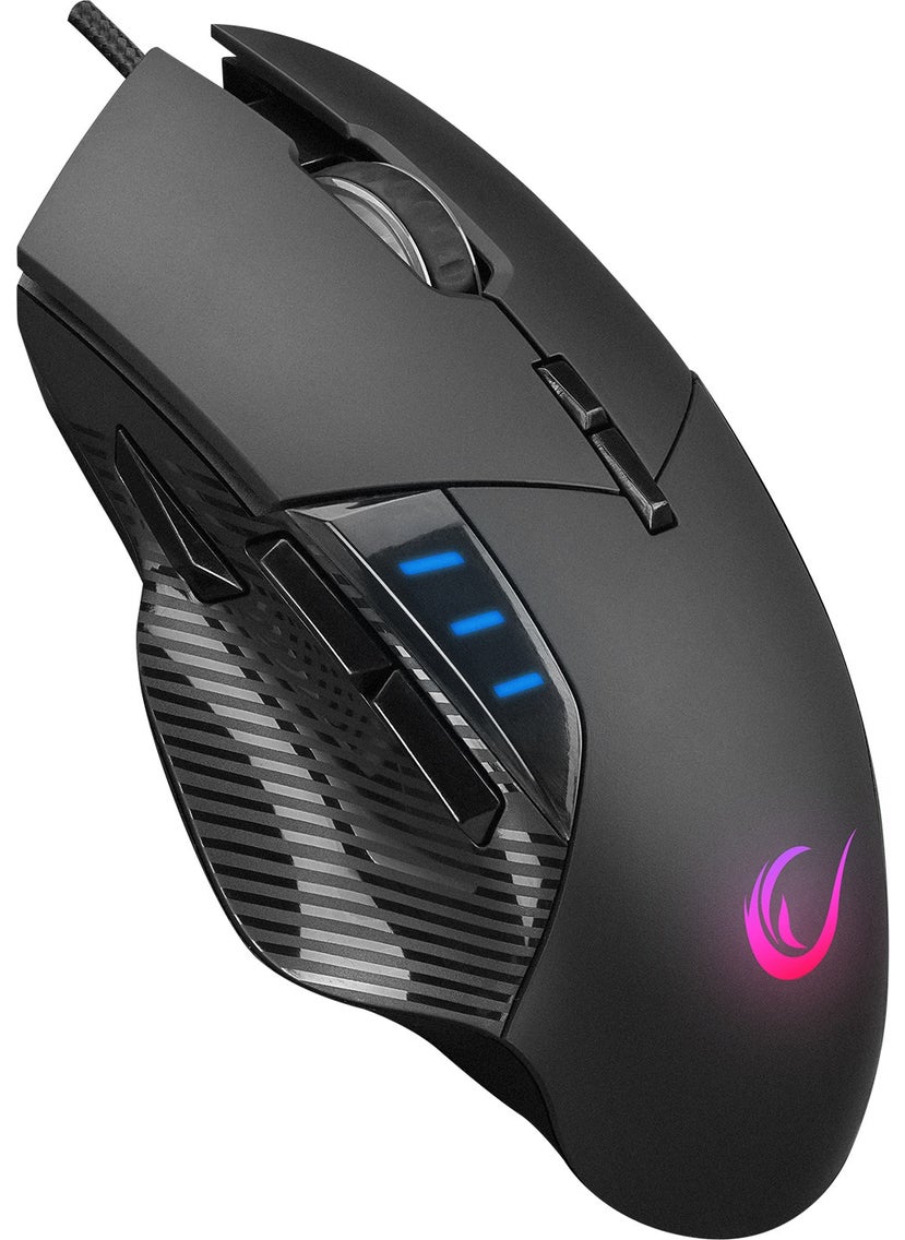 SMx-R83 x-Force USB Black 10000 Dpi RGB Illuminated Gaming Mouse